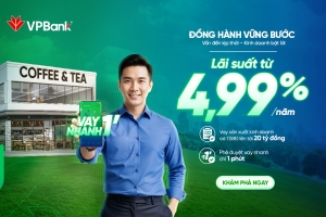 VPBank ra mắt gói ưu đãi lãi suất vay sản xuất kinh doanh từ 4,99%/năm