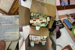 Hà Nội: Khởi tố 2 đối tượng trộn thuốc tây giảm đau vào thuốc Đông y