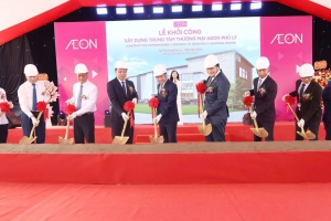 Khởi công Trung tâm thương mại AEON Phủ Lý, vốn đầu tư hơn 940 tỷ đồng