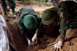 Quảng Trị: Phát hiện, quy tập 1 hài cốt liệt sĩ tại xã Khe Sanh