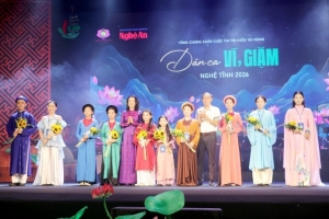 Sôi nổi vòng chung khảo cuộc thi “Tìm kiếm tài năng Dân ca, Ví Giặm Nghệ Tĩnh” năm 2026