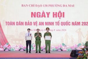 Ngày hội toàn dân bảo vệ an ninh Tổ quốc tại phường Đa Mai, tỉnh Bắc Ninh