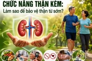 Chức năng thận kém: Làm sao để bảo vệ thận từ sớm?