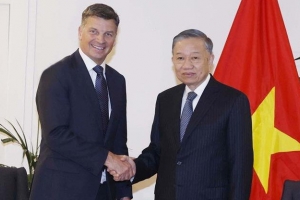 Tổng Bí thư, Chủ tịch nước Tô Lâm tiếp Chủ tịch Đảng Tự do Australia