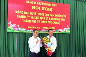Cần Thơ: Ông Nguyễn Thanh Tao giữ chức Chủ tịch UBND phường Bình Thủy