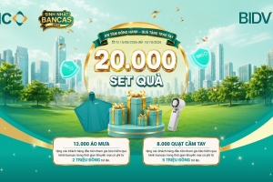 BIC dành 20.000 phần quà tặng khách hàng tham gia bảo hiểm qua Bancassurance