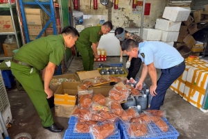 Hà Nội: Phạt 11,5 triệu đồng cơ sở kinh doanh thực phẩm không rõ nguồn gốc tại Tây Mỗ