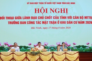 Lãnh đạo tỉnh Bắc Ninh đối thoại với cán bộ Mặt trận Tổ quốc cơ sở