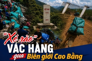 “Xé rào” vác hàng qua biên giới Cao Bằng