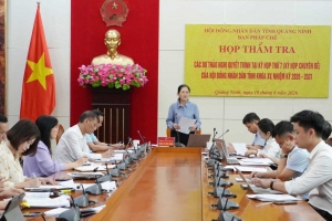 Ban Pháp chế HĐND tỉnh Quảng Ninh thẩm tra các dự thảo nghị quyết trình Kỳ họp thứ 7 HĐND tỉnh