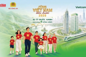 Vietcombank nối dài hành trình “Cùng Việt Nam tiến bước”, lan tỏa 10 tỷ bước xanh