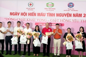 Ngày hội hiến máu tình nguyện 2026 “Dòng chảy khát vọng - Giọt hồng yêu ” tại Công ty nhựa Thiếu niên Tiền Phong