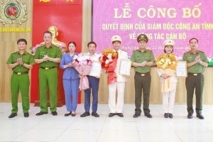 Công an Nghệ An công bố tổ chức bộ máy và nhân sự Trường Văn hóa Công an nhân dân VI