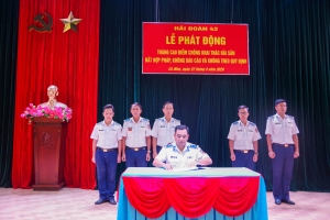 Hải đoàn 42 phát động Tháng cao điểm chống khai thác hải sản bất hợp pháp (IUU)