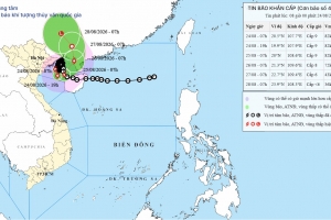 Bão số 4 di chuyển chậm, duy trì cấp 9, miền Bắc còn mưa lớn