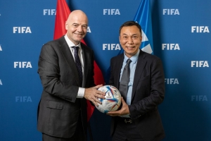 Chủ tịch FIFA Gianni Infantino dự khán trận chung kết ASEAN Championship 2026 giữa ĐT Việt Nam và ĐT Thái Lan