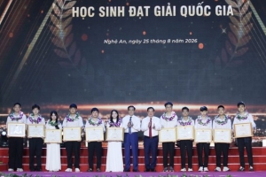 Nghệ An vinh danh 162 học sinh xuất sắc trong các kỳ thi quốc tế, quốc gia và tốt nghiệp THPT năm 2026