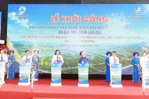 Lào Cai: Khởi công hai khu công nghiệp quy mô 500 ha tại Gia Phú