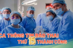 TP.HCM: Chạy đua với thời gian, y bác sĩ can thiệp cứu tim thai ngay trong bụng mẹ