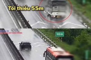 Rủi ro khi dùng mẹo đánh dấu kính lái để căn khoảng cách an toàn trên cao tốc
