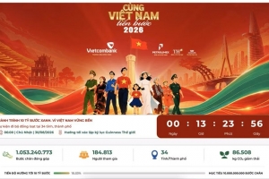 “Cùng Việt Nam tiến bước 2026” vượt mốc 1 tỷ bước chân trước giờ khai mạc