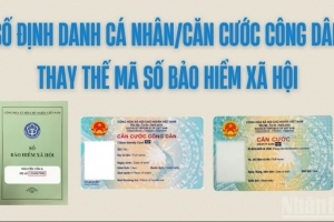 Từ ngày 1/9: Số định danh cá nhân/căn cước công dân thay mã số bảo hiểm xã hội
