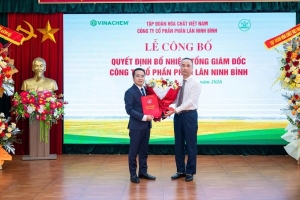Bổ nhiệm ông Trần Thắng giữ chức Tổng Giám đốc Phân lân Ninh Bình