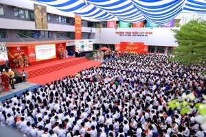 Trường THCS Trần Duy Hưng là một trong hai điểm cầu chính của Hà Nội kết nối trực tuyến Lễ khai giảng năm học 2026-2027