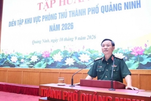Quân khu 3 tập huấn diễn tập khu vực phòng thủ thành phố Quảng Ninh năm 2026