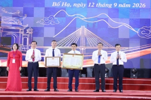 Lễ công bố Nghị quyết thành lập phường Bố Hạ, tỉnh Bắc Ninh