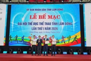 Bế mạc Đại hội TDTT tỉnh Lâm Đồng lần thứ I năm 2026: Đột phá diện mạo mới, khẳng định vị thế thương hiệu thể thao hội tụ và bứt phá