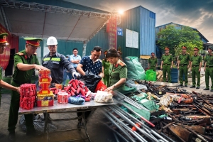 Hải Phòng: Tiêu hủy an toàn số lượng lớn vũ khí, vật liệu nổ và pháo thu gom trên địa bàn
