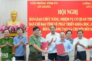 An Giang: Công an tỉnh tiếp nhận vai trò Cơ quan thường trực Ban Chỉ đạo về khoa học & công nghệ