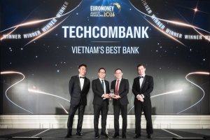 Techcombank lần thứ 6 liên tiếp được Euromoney vinh danh “Ngân hàng Tốt nhất Việt Nam”