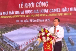 Khởi công Nhà máy Bia và Nước Giải khát Camel Hậu Giang với tổng vốn đầu tư khoảng 2.778 tỷ đồng