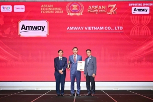 Amway Việt Nam - Top 5 Doanh nghiệp tiêu biểu ASEAN và Top 5 Thương hiệu/sản phẩm nổi tiếng ASEAN 2026