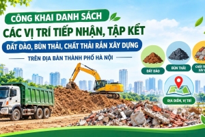 Hà Nội công bố 81 điểm tiếp nhận chất thải xây dựng, có khu vực rộng tới 100ha