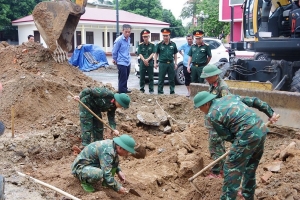 Quảng Trị: Tìm thấy 6 hài cốt liệt sĩ tại một công trình ở khu phố Thành Cổ