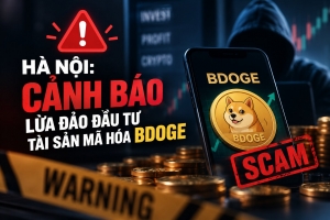 Hà Nội: Cảnh báo lừa đảo đầu tư tài sản mã hóa BDOGE