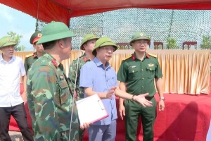 Lãnh đạo thành phố Quảng Ninh kiểm tra công tác chuẩn bị diễn tập khu vực phòng thủ năm 2026