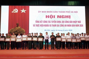 Hà Nội hoàn thành 100% chỉ tiêu tuyển quân năm 2026