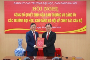 PGS.TS Đỗ Hồng Cường giữ chức Bí thư Đảng ủy Trường Đại học Thủ đô Hà Nội