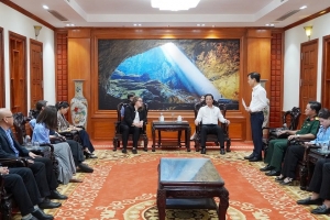 Quảng Trị đẩy mạnh hợp tác với PeaceTrees VietNam rà phá bom mìn giai đoạn 2026 - 2030