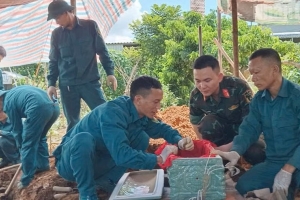 Sơn La quy tập 2 hài cốt liệt sĩ tại xã Chiềng Khoong