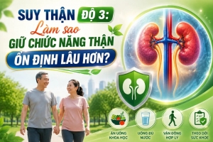 Suy thận độ 3: Làm sao giữ chức năng thận ổn định lâu hơn?