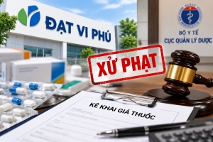 Kê khai không đúng giá bán mặt hàng thuốc, Dược phẩm Đạt Vi Phú bị xử phạt
