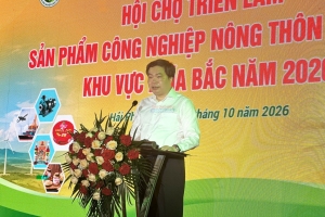 Khai mạc Hội chợ triển lãm sản phẩm công nghiệp nông thôn tiêu biểu khu vực phía Bắc năm 2026 tại Hải Phòng