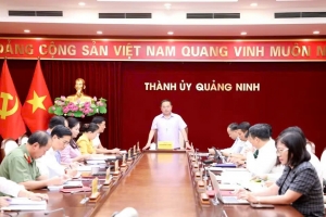 Ban Chỉ đạo phòng, chống tham nhũng, lãng phí, tiêu cực thành phố Quảng Ninh họp phiên thứ 18
