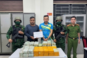 Triệt phá đường dây ma túy xuyên quốc gia, thu giữ 40 bánh heroin và 30kg ma túy tổng hợp