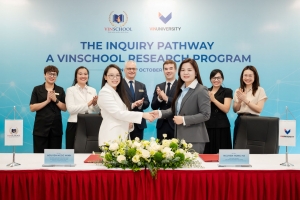 Vinschool và VinUni hợp tác phát triển năng lực nghiên cứu cho học sinh THPT